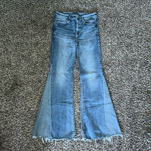American eagle high waisted festival flare jeans